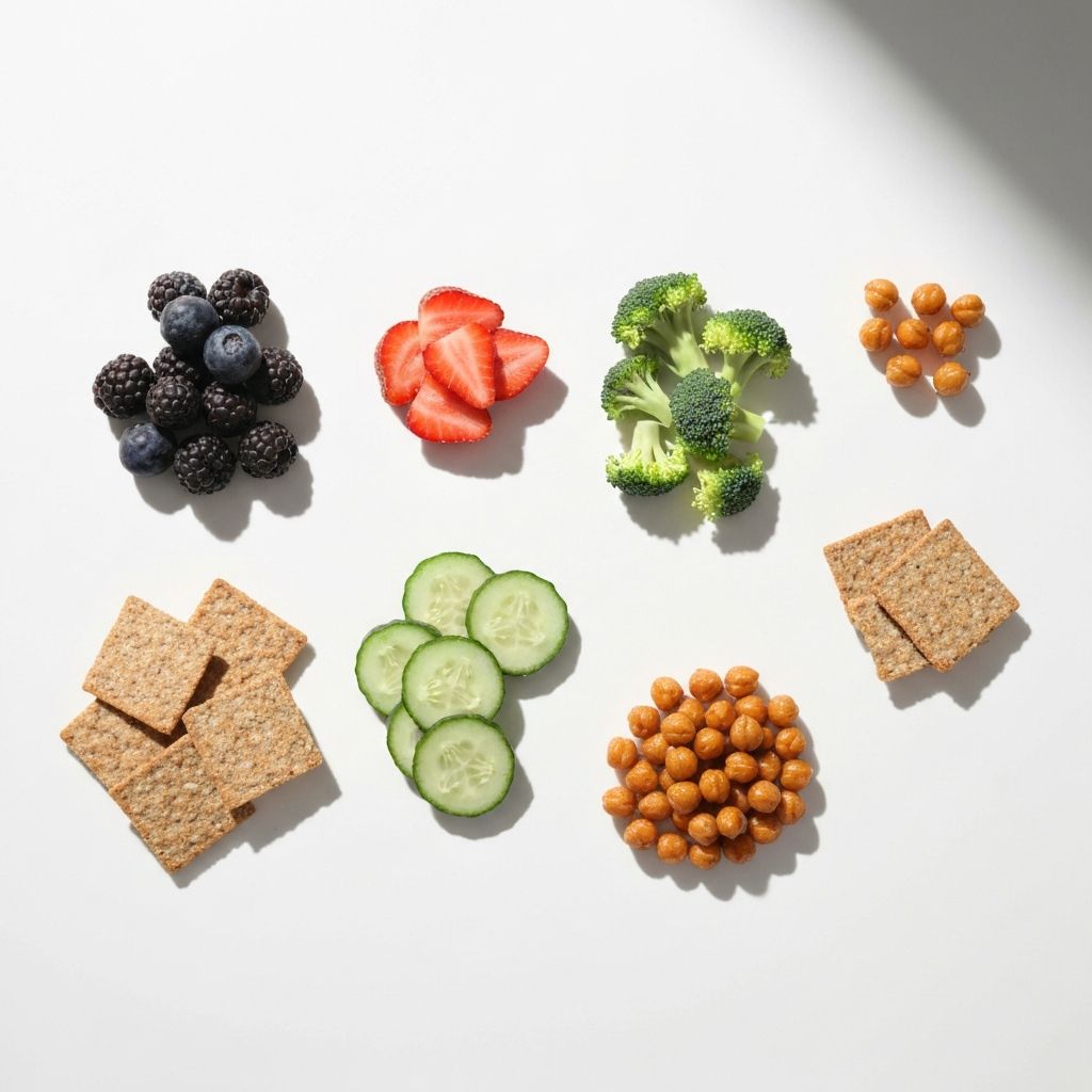 Variety of food portions